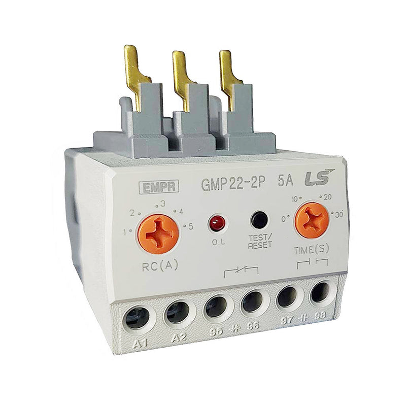 Relay điện tử bảo vệ motor điện LS GMP, dùng cho khởi động từ MC-9b đến MC-65a, dãy bảo vệ từ 0.3A - 60A