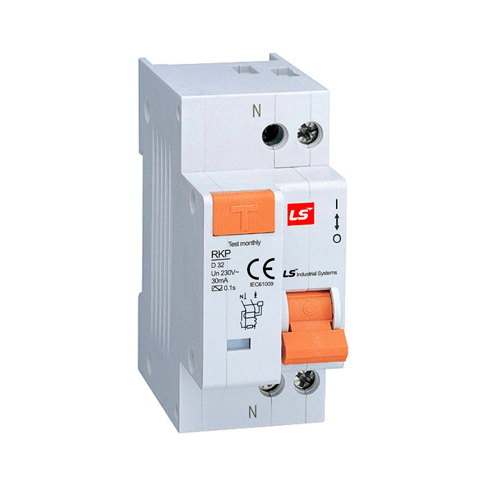 Cầu dao chống giật RCBO LS có bảo vệ quá tải và chống rò, tải định mức từ 3A ~ 63A, dòng cắt 4.5kA ~ 10kA, dòng rò 30mA