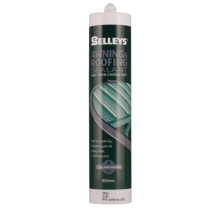 Keo silicone awning & roofing sealant chống dột mái tôn Selleys, trọng lượng 300g