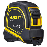 Thước cuộn thép Stanley Tylon STHT36194 vỏ nhựa bọc cao su chịu va đập lưỡi thép phủ Tylon và Mylar kèm móc Tru-Zero