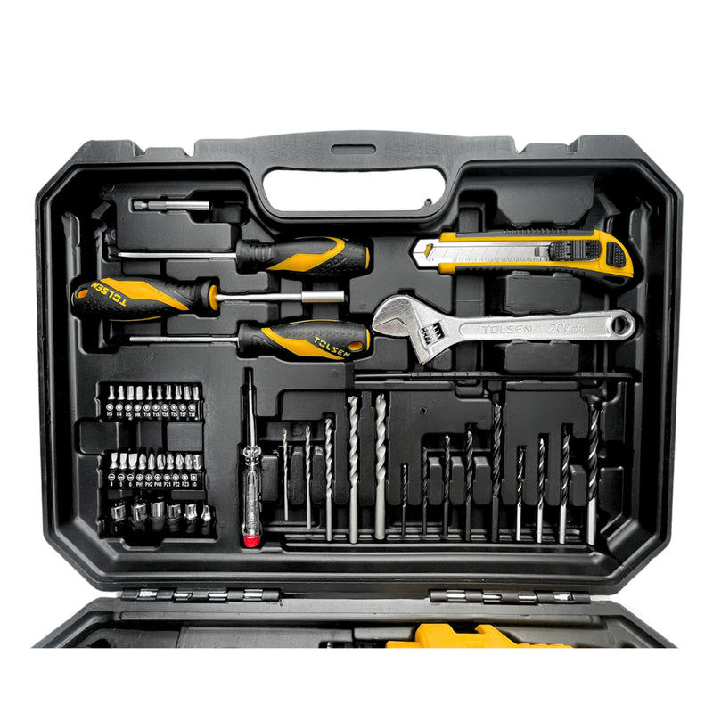 Bộ dụng cụ máy khoan 710W công nghiệp 95 món TOLSEN 79685