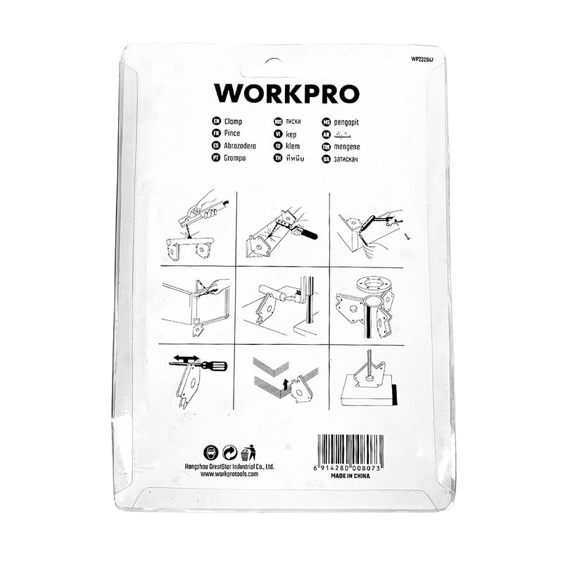 Ê ke góc 4 hướng có nam châm dùng trong ngành hàn Workpro