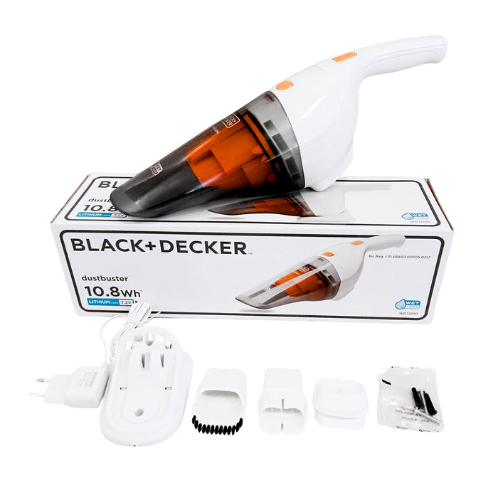 Máy hút bụi cầm tay dùng Pin 7.2V BLACK & DECKER