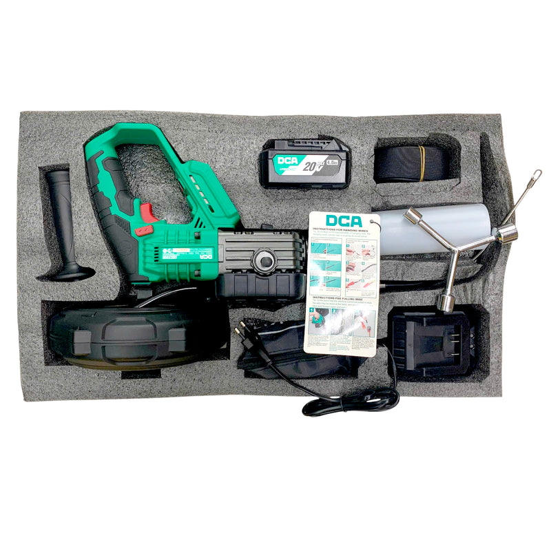 Máy luồn dây cáp Pin 20V Max DCA ADXC600, động cơ không chổi than, lực kéo 600N