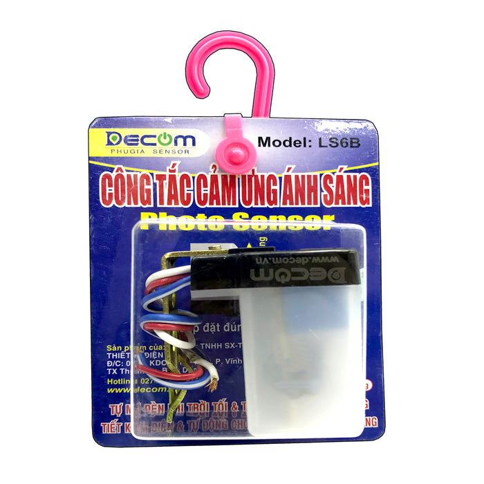 Công tắc cảm ứng ánh sáng Decom DC-LS6B công suất 500W