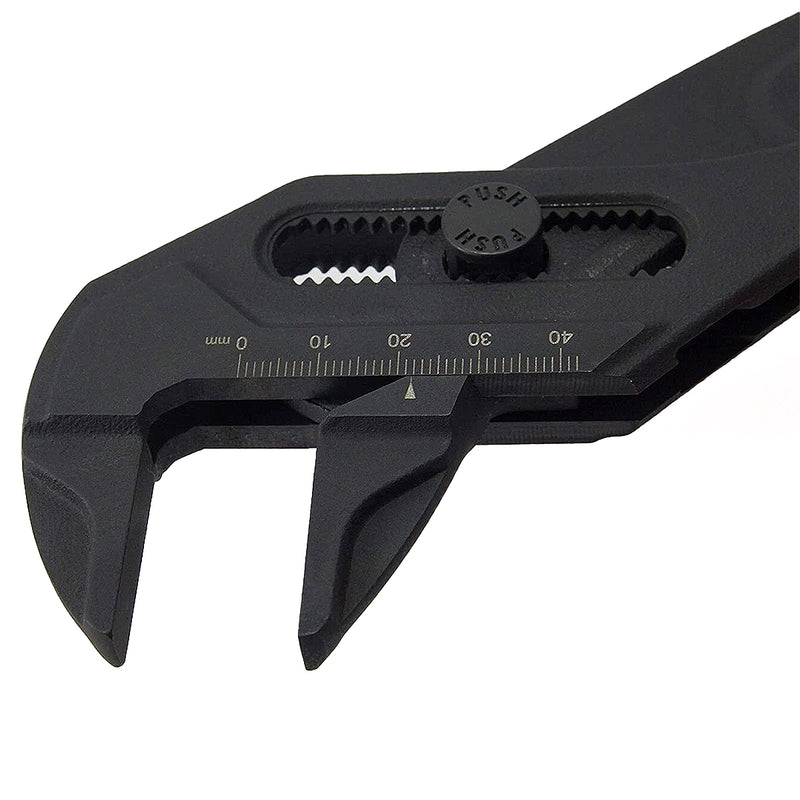 Kìm mỏ quạ điều chỉnh nhanh bằng nút nhấn Fujiya FLM-45-BG (Kurokin) kích thước 263mm, mở hàm tối đa 45mm