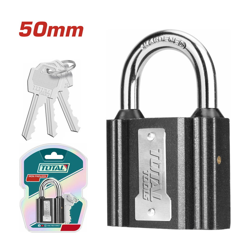 Ổ khóa treo 3 chìa Total TLK31501 kích thước 50mm, thân khoá bằng sắt