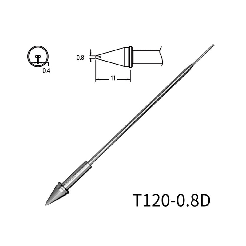 Phụ kiện mũi hàn tích hợp lõi gia nhiệt Atten T120 Series