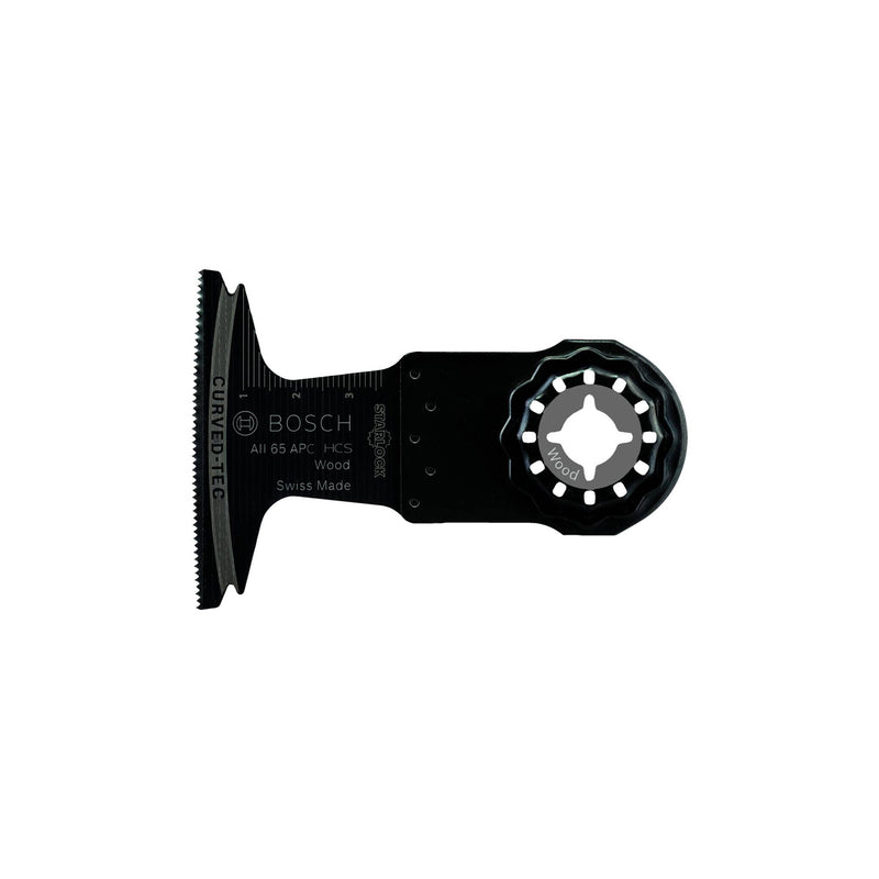Lưỡi cắt rung Bosch AII 65 dùng cho gỗ, kích thước 65mm x 40mm, chất liệu thép HCS, chuẩn Starlock