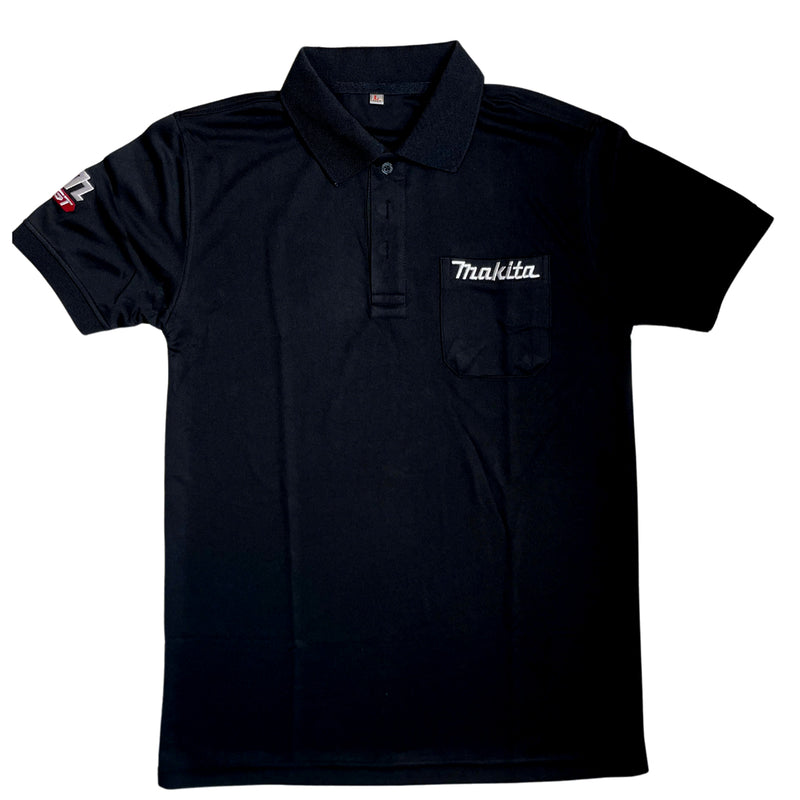 Áo đồng phục Makita có cổ, vải thun lạnh cao cấp, co giãn 4 chiều