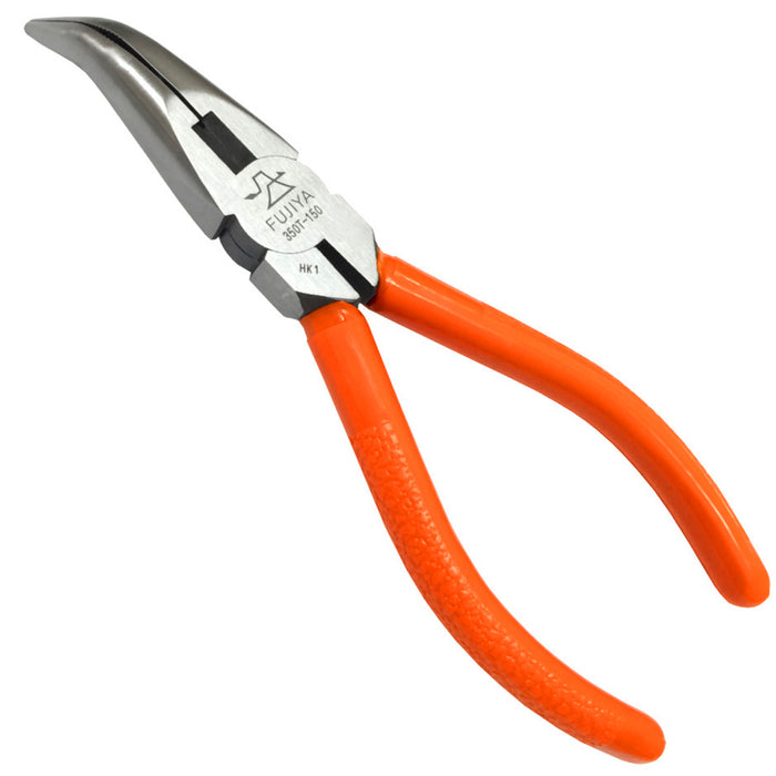 Kìm nhọn mũi cong Fujiya 350T-150, kích thước 150mm. Tiêu chuẩn RoHS