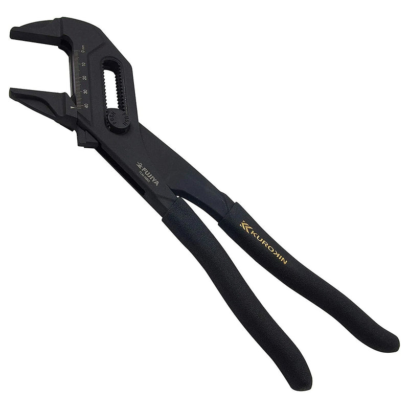 Kìm mỏ quạ điều chỉnh nhanh bằng nút nhấn Fujiya FLM-45-BG (Kurokin) kích thước 263mm, mở hàm tối đa 45mm