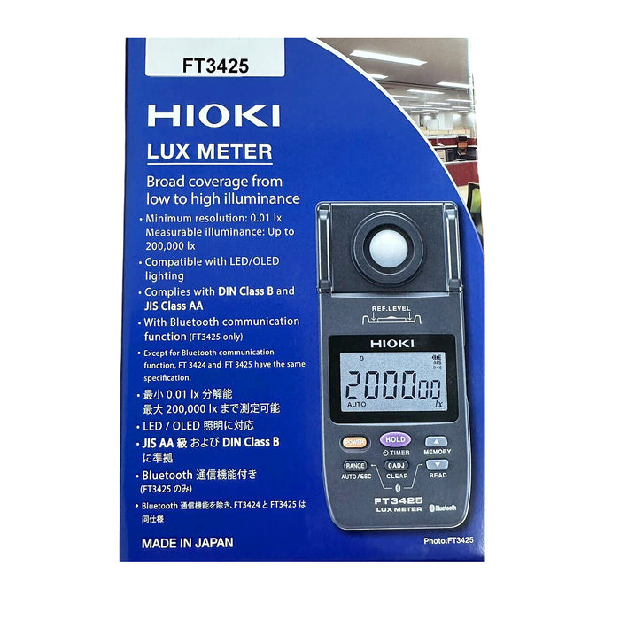 Máy đo cường độ sáng Hioki FT3425 có Bluetooth