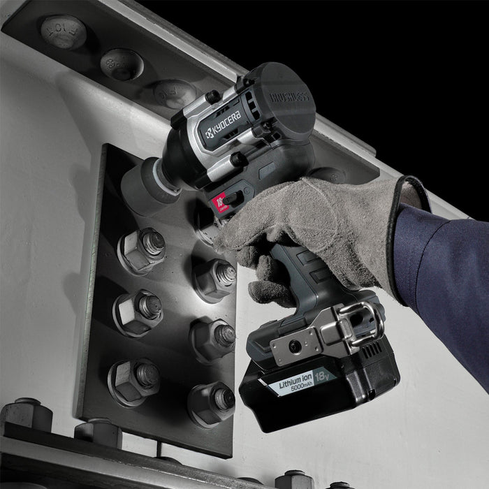 Máy siết bu lông cốt 1/2 inch (12.7mm) dùng Pin 18V Kyocera DIW185, lực siết tối đa 600Nm (Chưa bao gồm Pin + sạc)