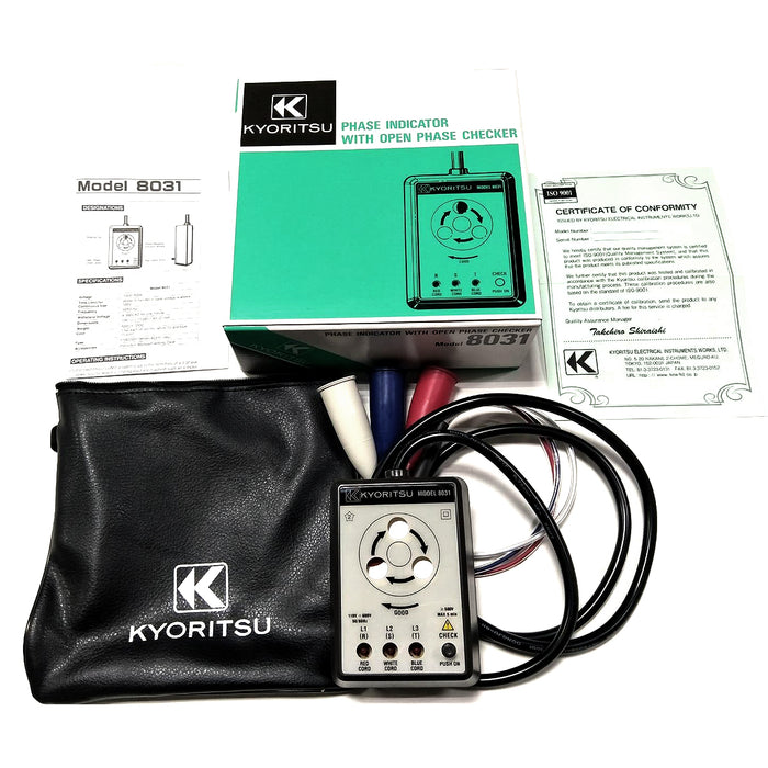 Thiết bị kiểm tra pha Kyoritsu Kew 8031 dải điện áp từ 110V - 600V
