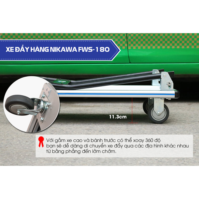 Xe đẩy hàng nhôm Nikawa tải trọng 200kg - 250kg