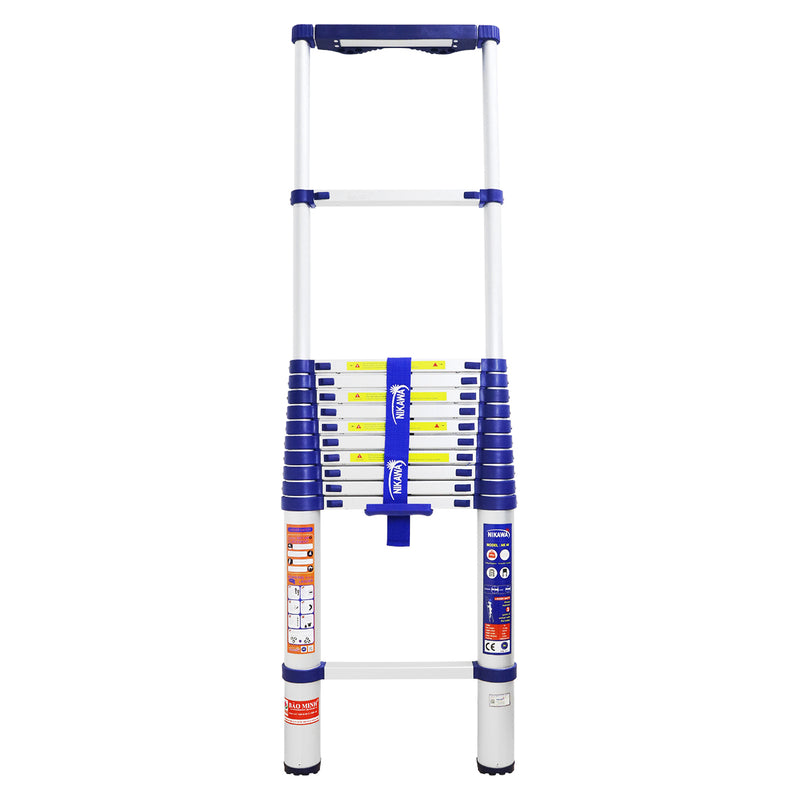 Thang nhôm rút đơn Nikawa NK, chiều cao tối đa từ 3.2m ~ 5.8m, số bậc thang từ 11 bậc ~ 15 bậc