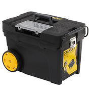 Thùng đựng dụng cụ bánh xe kéo Stanley 1-97-503 dung tích 53 lít chốt khóa kim loại kèm hộp linh kiện trên nắp