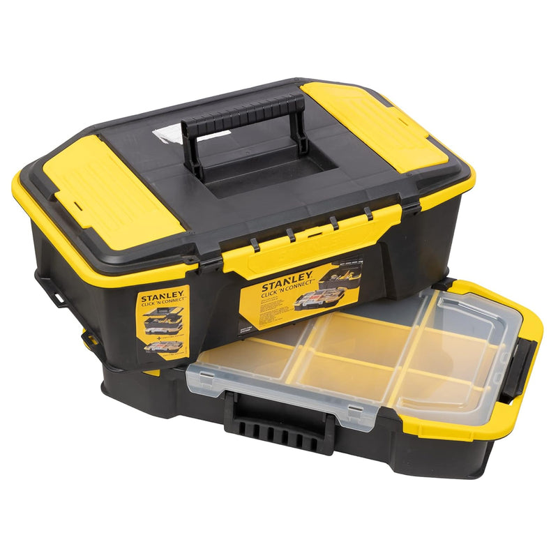 Hộp đựng dụng cụ kèm hộp linh kiện tháo lắp nhanh Stanley STST1-71962 hệ thống Click & Connect™