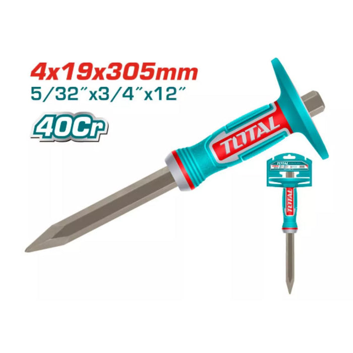 Cây dùi đục bê tông mũi nhọn Total THT4530419 kích thước 4mm x 19mm x 305mm