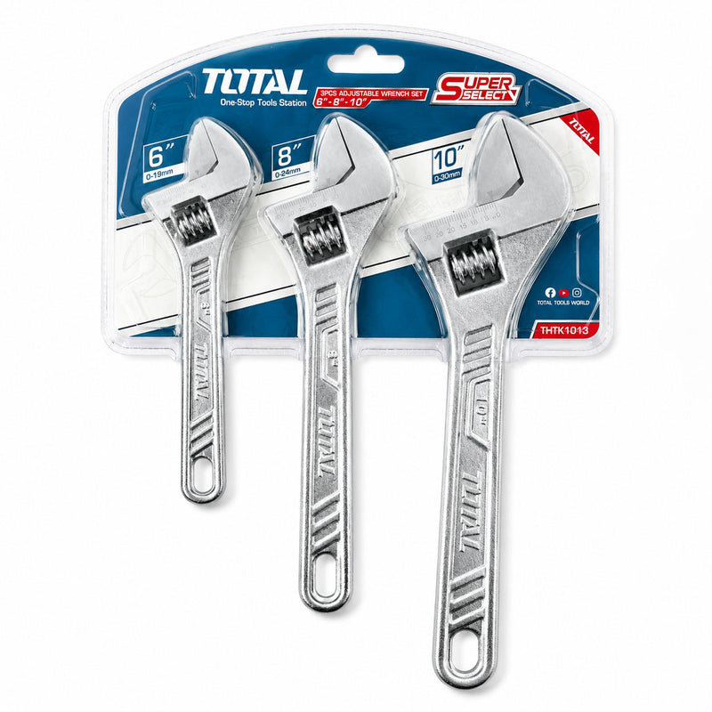 Bộ 3 mỏ lết răng TOTAL THTK1013