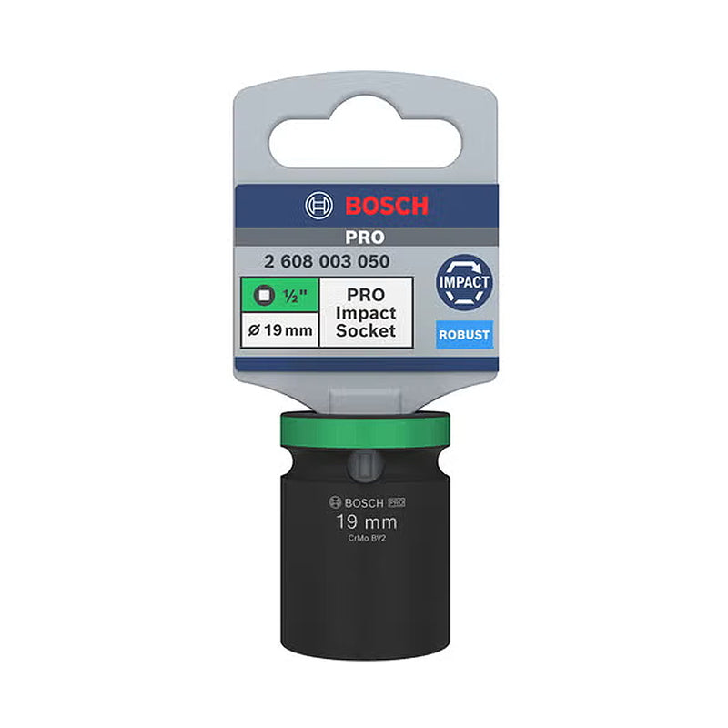 Đầu tuýp Bosch cốt 1/2 inch, đầu từ 13mm - 27mm, dài 44mm