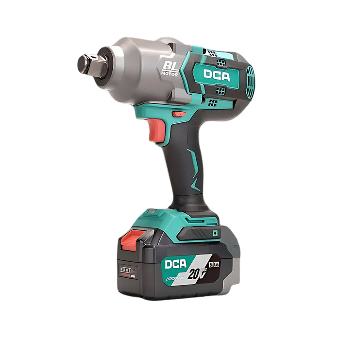 Máy siết buloong dùng Pin 20V - 6Ah DCA ADPB998H2K không chổi than, cốt 3/4 inch, lực siết 1700N.m