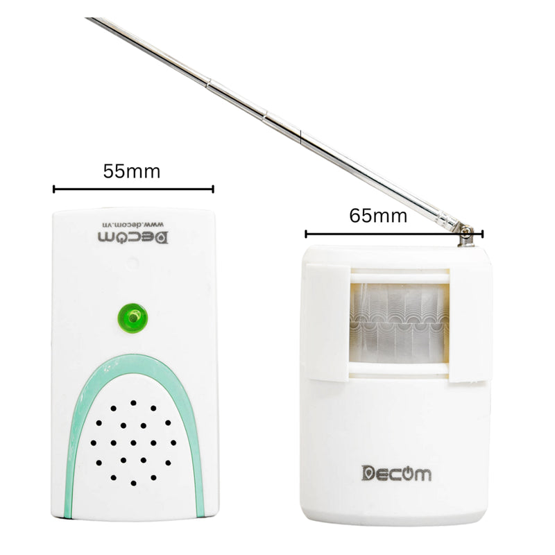 Thiết bị báo khách cảm ứng không dây Decom DC-1106-2