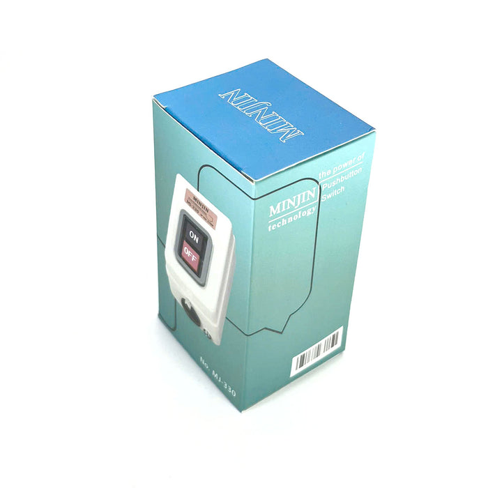 Hộp công tắc nhấn ON-OFF, 3 tiếp điểm, điện 3 pha, điện áp 500V/AC, vỏ kim loại sơn tĩnh điện