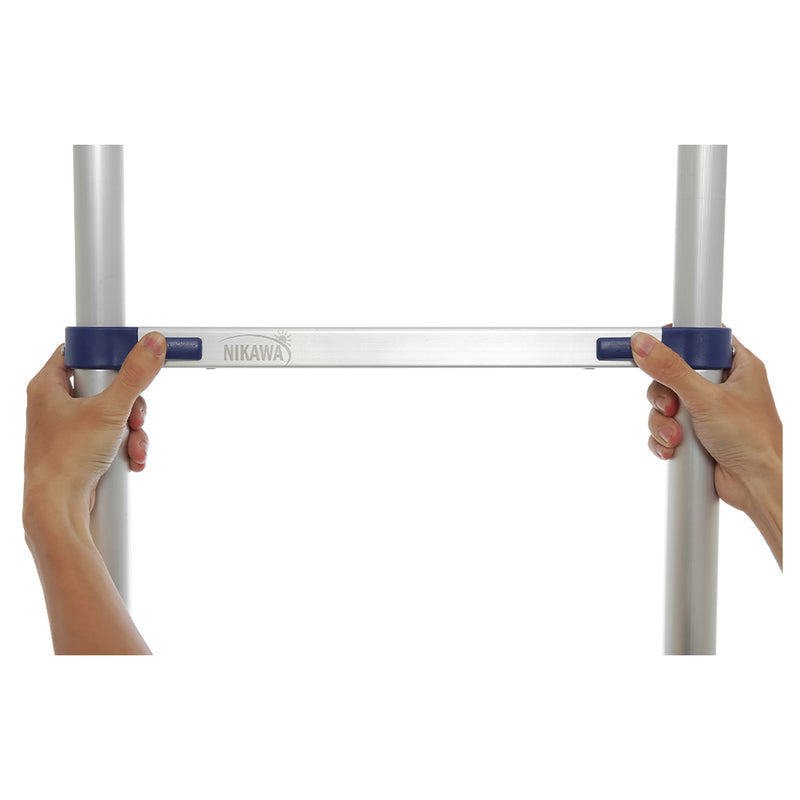 Thang nhôm rút đơn Nikawa NK, chiều cao tối đa từ 3.2m ~ 5.8m, số bậc thang từ 11 bậc ~ 15 bậc