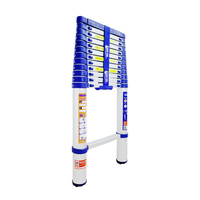 Thang nhôm rút đơn Nikawa NK, chiều cao tối đa từ 3.2m ~ 5.8m, số bậc thang từ 11 bậc ~ 15 bậc