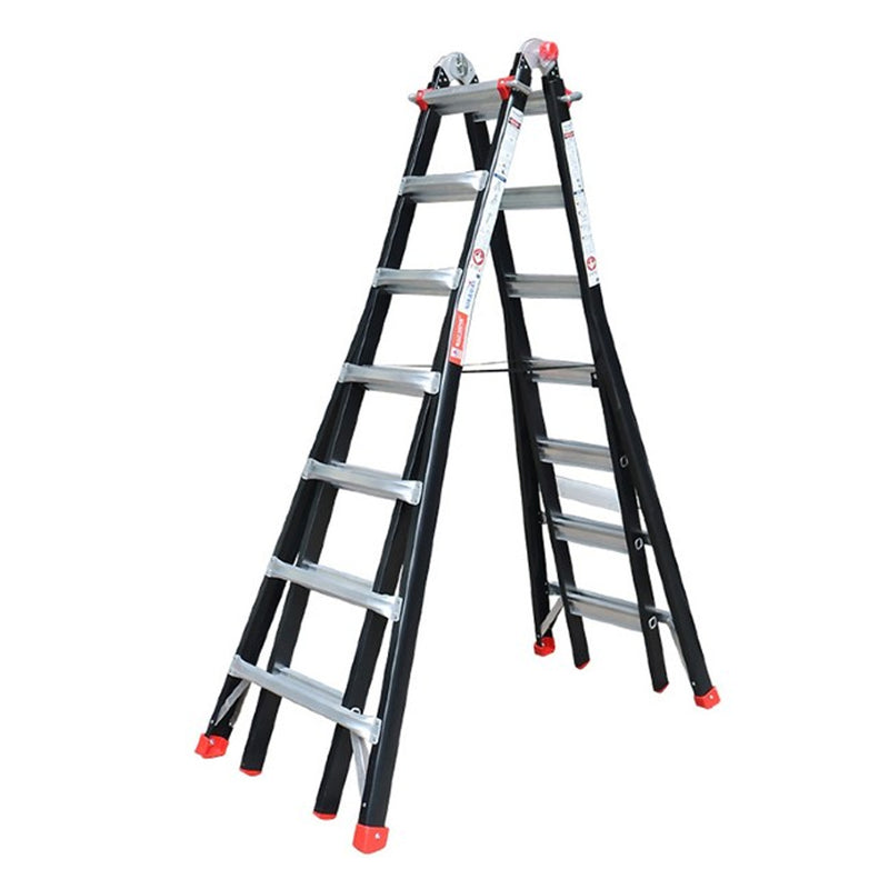 Thang nhôm gấp chữ A (rút lồng) Nikawa NKB, độ dày nhôm chịu lực 2.8mm