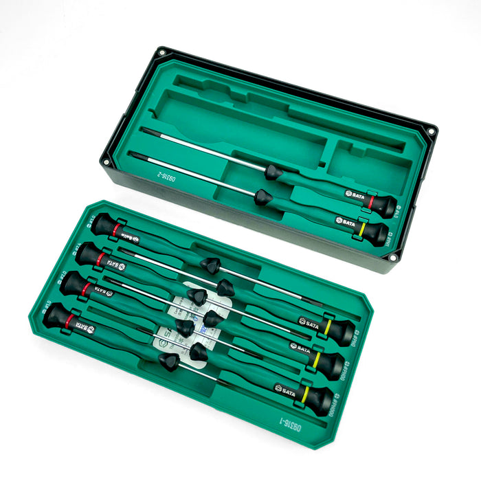 Bộ tuốc nơ vít cán dài 9 chi tiết SATA 09316