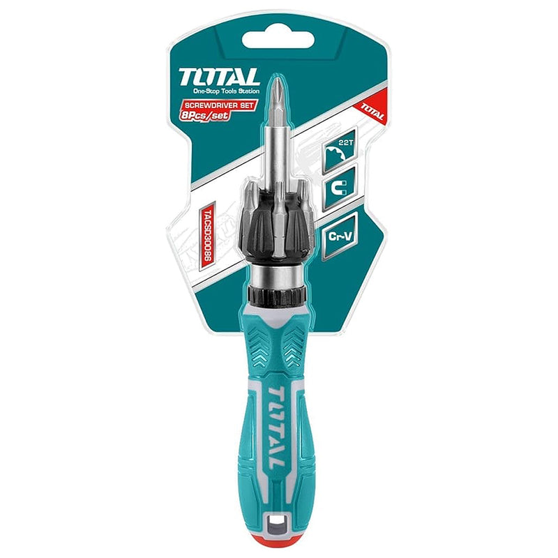Bộ tua vít đa năng 8 chi tiết Total TACSD30086