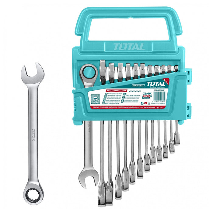 Bộ 12 cờ lê vòng miệng tự động Total THT102RK0126