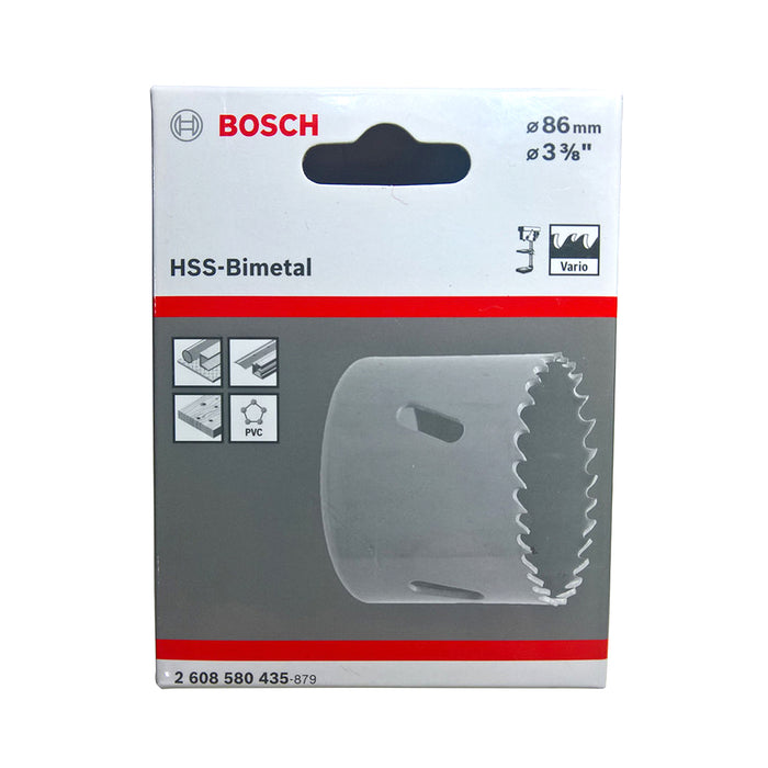 Mũi khoét lỗ Bosch dùng cho kim loại, đường kính từ 70mm - 152mm, dài 44mm, vật liệu thép HSS