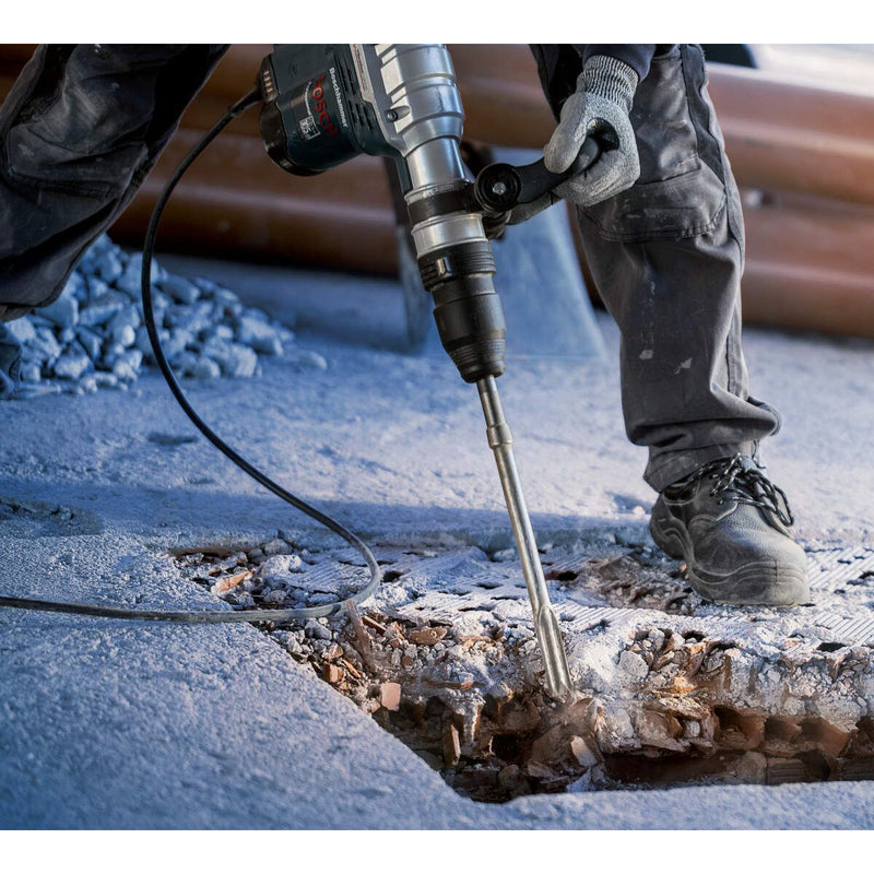 Mũi đục nhọn HEX Bosch 2608690111 đường kính 30mm, chiều dài 400mm, đuôi lục giác, xuất xứ Italy