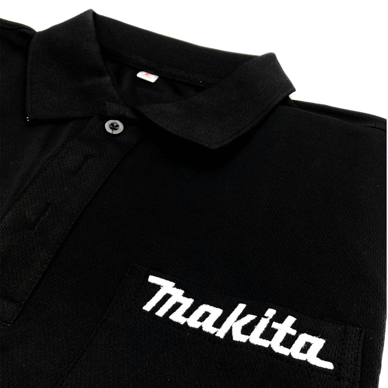 Áo đồng phục Makita có cổ, vải thun lạnh cao cấp, co giãn 4 chiều