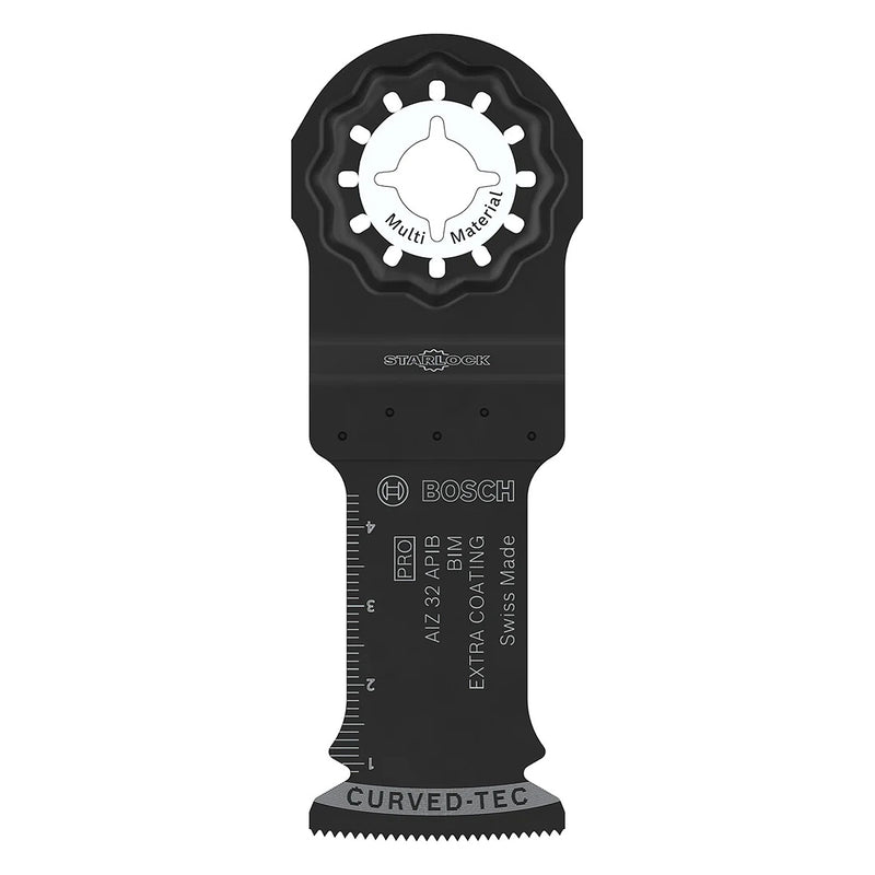 Lưỡi cắt rung Bosch AIZ 32 APIB dùng cắt đa vật liệu, bề rộng lưỡi 32mm, dài 50mm, chất liệu BIM, chuẩn Starlock (mã số 2608669066)