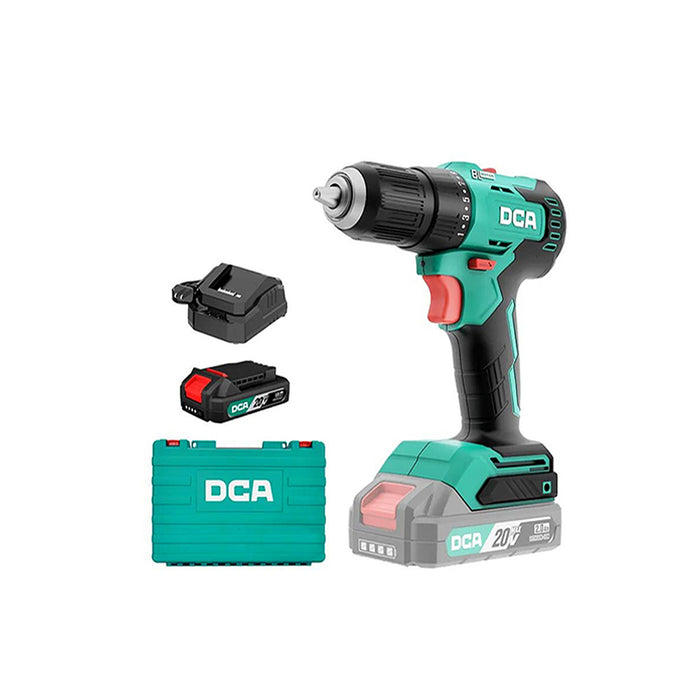 Máy khoan dùng Pin 20V DCA ADJZ2050 (động cơ không chổi Than)