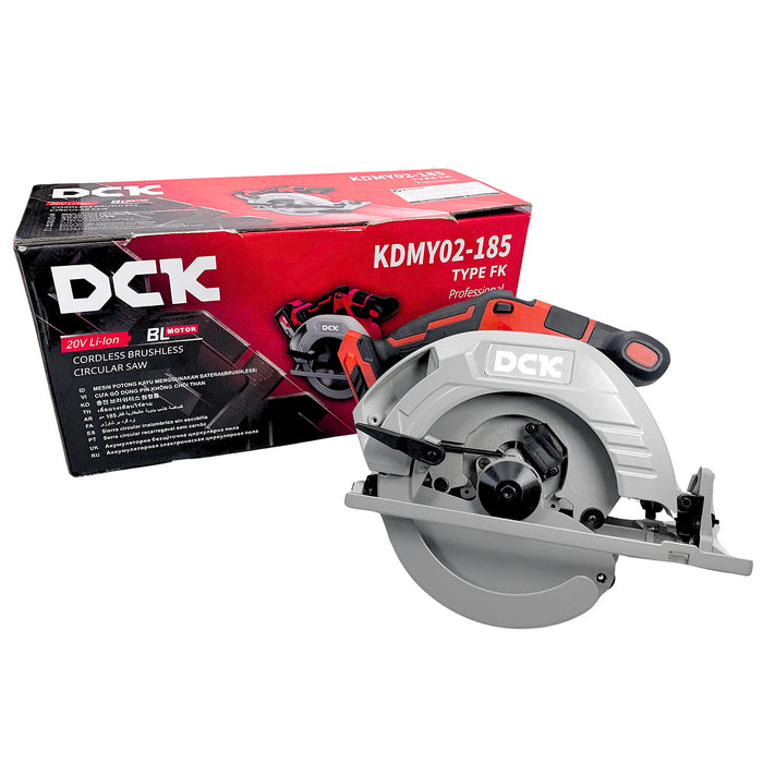 Máy cưa đĩa DCK KDMY02-185 dùng Pin 20V, đường kính lưỡi 185mm