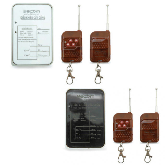 Bộ điều khiển cửa cuốn tự động Decom kèm 2 remote
