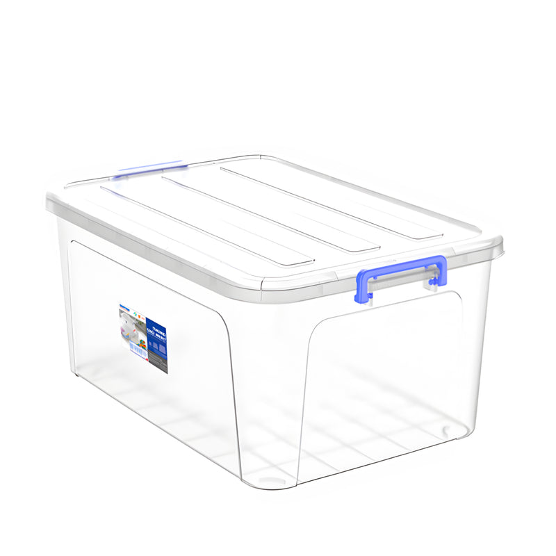 Thùng nhựa trong suốt Duy Tân, hình chữ nhật có nắp gài.