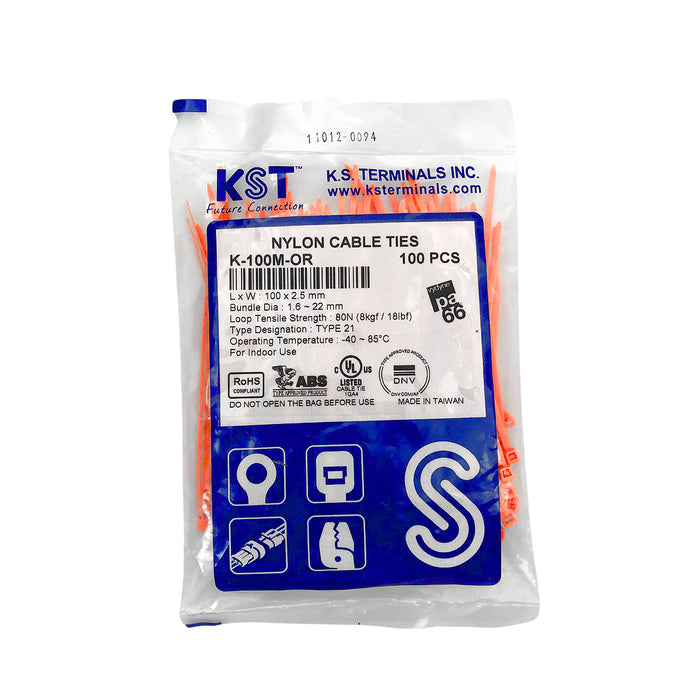 Dây rút nhựa KST cao cấp, tiêu chuẩn quốc tế, bản nhỏ 2.5mm (Size M), dài từ 80mm - 200mm