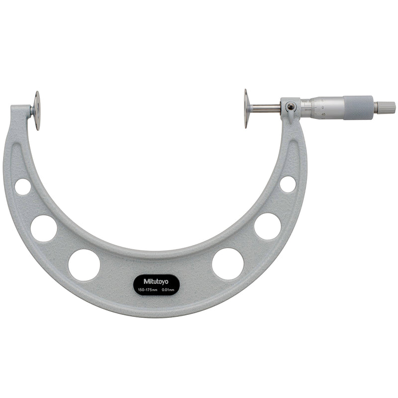 Panme Mitutoyo Series 123 - Disc Micrometers, đầu đo đĩa - đo bánh răng và rãnh hẹp