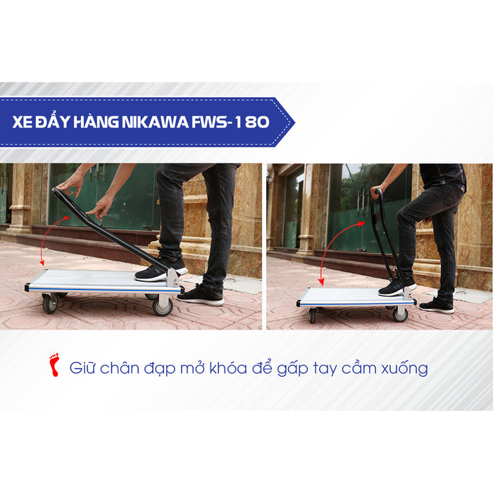 Xe đẩy hàng nhôm Nikawa tải trọng 200kg - 250kg
