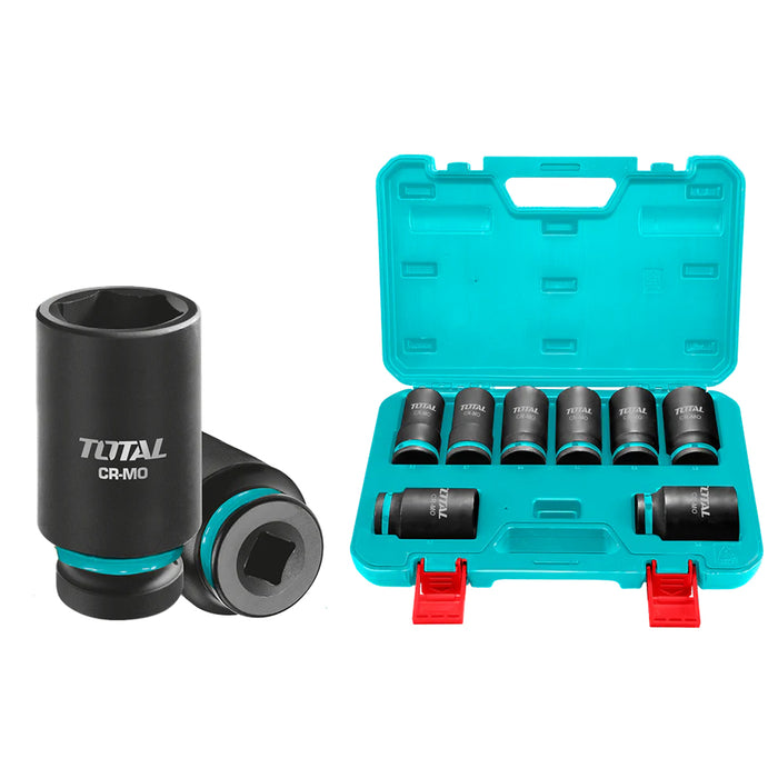 Bộ 8 đầu tuýp dài cốt 3/4 inch x 90mm DR Total THKISD34082L