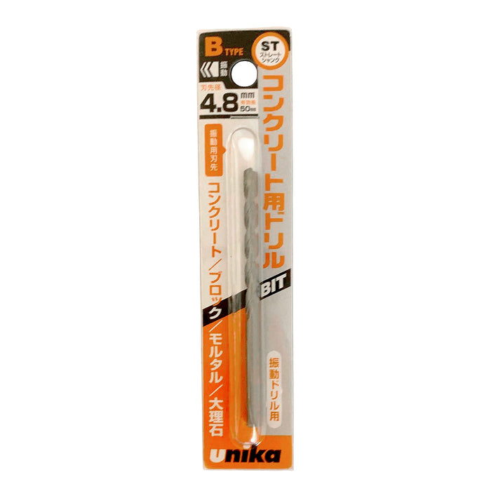 Mũi khoan bê tông Unika B-TYPE, đuôi trơn, số từ 2.5mm - 40mm