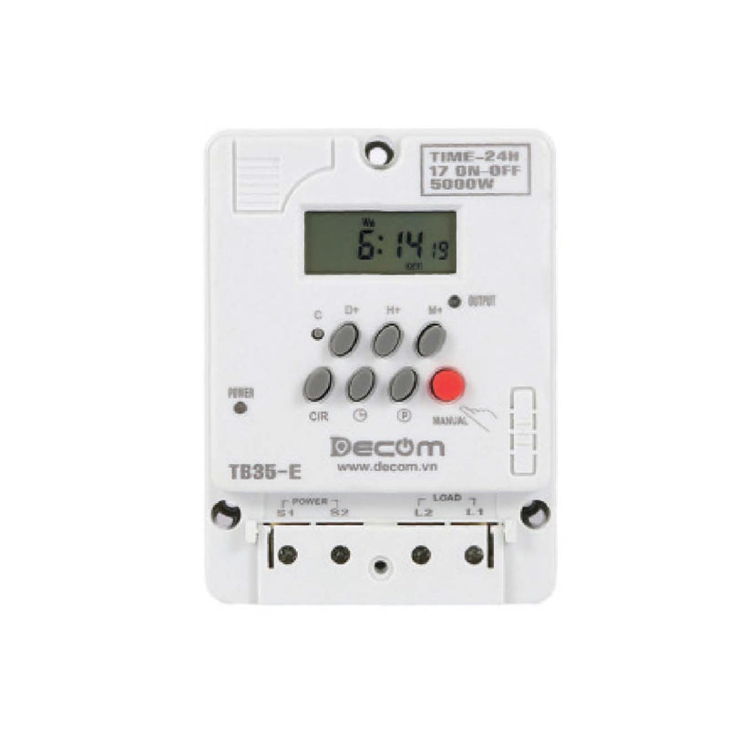 Timer hẹn giờ kỹ thuật số công suất lớn 5000W Decom DC-ETB35