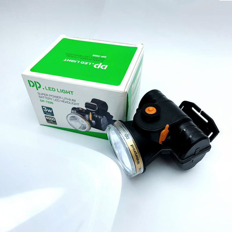 Đèn Led sạc đội đầu DP-7226 công suất 3W, Pin 4000mA, ánh sáng trắng, 2 chế độ sáng